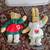 VINTAGE SET TWO: 9" BEAR & 11" RABBIT PLUSHES WITH STANDS 5 thumbnail