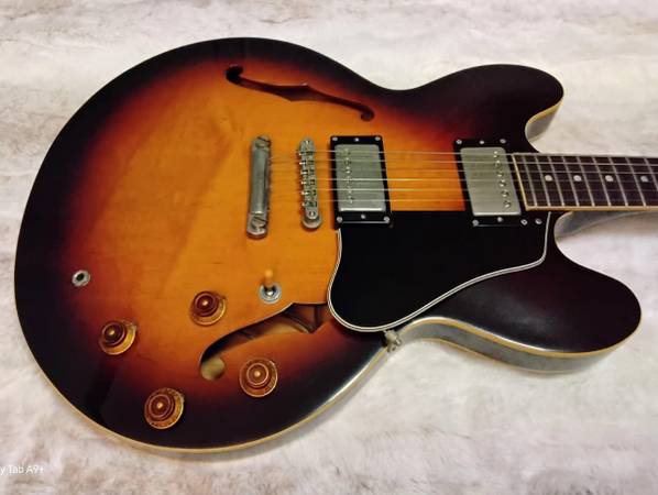 Burny RSA 80年代 1980's ES-335 type 1980s Burny RSA-100 (Japanese ES-335 Copy) in Cherry w