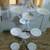Vintage 12 Place White Metal Plant Stand 1 thumbnail