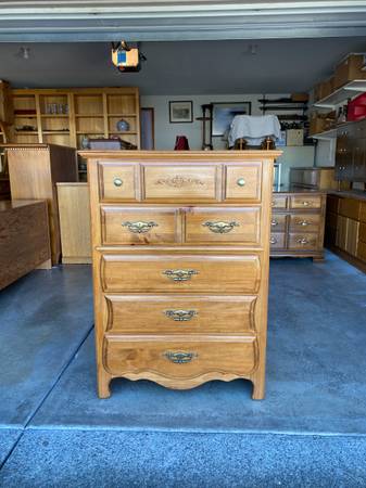 Nice 5 drawer Solid Pine dresser wardrobe #1 1