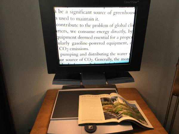 Desktop Video Magnifier by Optelec Clearview Plus Model 1