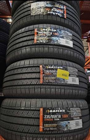4 NEW 235/55/18 Sailun Arezzo Tcon all season tires 1