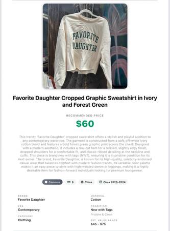 NWT Perfect Daughter sweatshirt 1