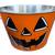 Large Metal Jackolantern Pumpkin Halloween Pail Bucket 1 thumbnail