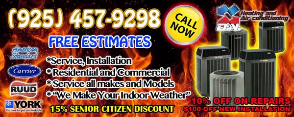 FREE ESTIMATES ON SERVICE MAINTENANCE OR REPAIR 925-457-9298 1