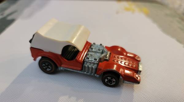 Vintage Rare Hot Wheels Redline 1973 "ODD JOB" Red Enamel 1