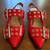 Dream Pairs Red Pointed-Toe Buckle Slingback Flats sz. 9 1 thumbnail