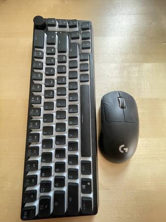 Logitech mouse and G skill key board 1