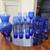 ASSORTED VIVID BLUE CRYSTAL GLASSES (16) PIECE 1 thumbnail