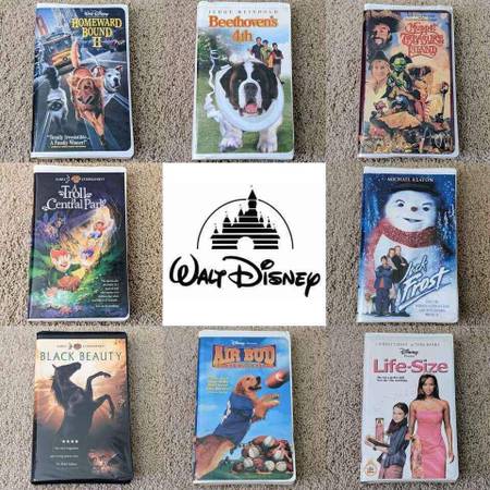 Classic vintage original Disney VHS video cassette tapes kids movies 1