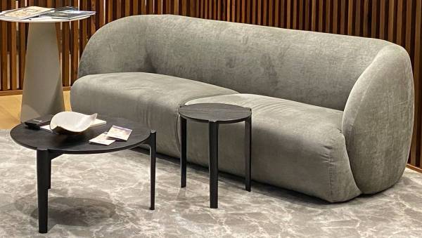 Black wood coffee table set (2 tables) 1