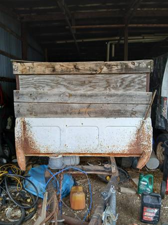 Homemade feed trailer. 1