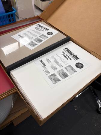 Pres-On Self Stick Mounting Boards - CASE of 12x18 1