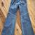 Original Vintage 1970's flared Studded Jeans 3 thumbnail