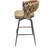 New 6 Tufted Bar Stools with Back Seat Chair 28in Counter Height Brown 5 thumbnail
