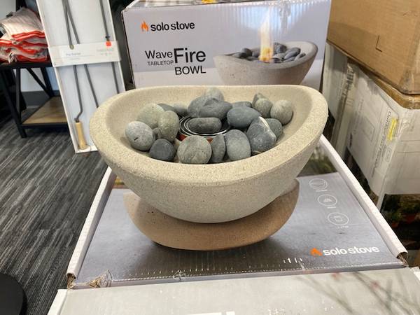 Solo Stove 5" Wave Tabletop Natural Firebowl Fireplace Gel Fuel 1