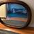 oval wooden framed mirror, heavy 2 thumbnail