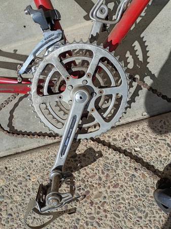 Vintage cinelli frame with parts on it 1
