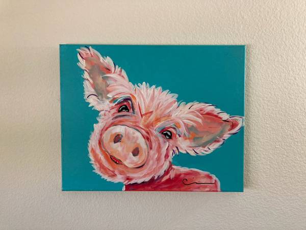 Hand Painted Pig Picture 1