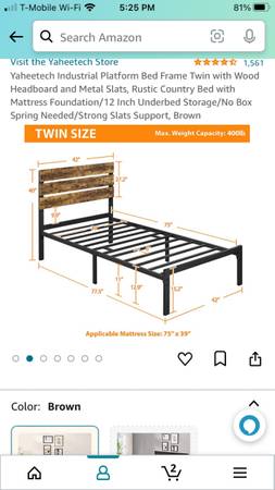 Twin Bed Frame 1