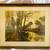 Antique "Boat by the Riverside" Signed Lithograph 2 thumbnail