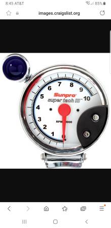 New chrome 5" super tach III sunpro 10k 1