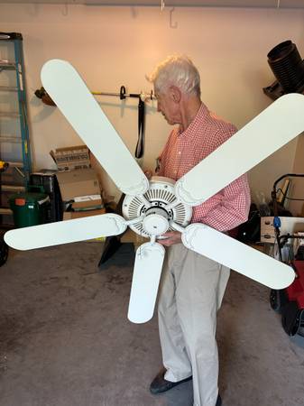 54" white ceiling fan 1