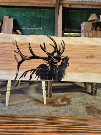 Handcrafted Live Edge bench 1