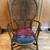 Gorgeous, Comfy & Solid Vintage Rattan & Wicker Balloon Back Peacock Chair 1 thumbnail