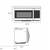 Samsung 1.6 cu. ft. OTR Microwave with Auto Cook in Stainless Steel 3 thumbnail