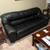 Natuzzi Blk  Leather Sofa 75" 3 thumbnail