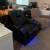 High End Black Leather Recliner with cupholders and storage 1 thumbnail