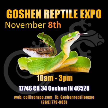 Goshen reptiles and more expo 11/8/25 1