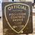 Vintage Pollution control Hazard metal Sign 2 thumbnail