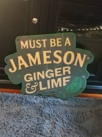 Jameson ginger lime LED bar sign brand new 1