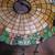 leaded glass hanging lamp shade ANTIQUE 4 thumbnail
