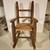Wood doll rocking chair woven wicker  light finish seat " 1 thumbnail