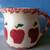 Spongeware Pottery Apple Theme Pitcher 1 thumbnail