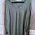 Women's Olive Green Long Sleeve V-Neck Shirt, Size XL 1 thumbnail
