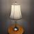 Glass Table Lamp with White Shade 6 thumbnail