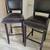 2, Brown faux leather, studded seat bar stools 1 thumbnail