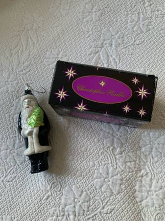 Christpher Radko Santa Ornament 1
