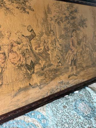 Framed UNKNOWN Tapestry 59 1/2”X21” French? Victorian? - $150 (Riverbank/Oakdale/Modesto)63470293097857124