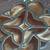 STAINED GLASS Floral Antique Wall Hanging Vintage Framed ART 5 thumbnail