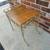 Vintage Wrought Iron Mid Century Vanity Seat with Original Bamboo Seat 6 thumbnail