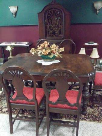 6 CHAIR DINING ROOM SET WITH CHINA CABINET 1