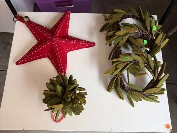 Christmas decor, tree with storage box 1