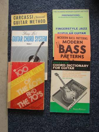 6 Guitar Sheet Music Books 1