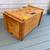 Vintage 50s solid pine Cortland toy chest, barnyard +safari folk art 14 thumbnail