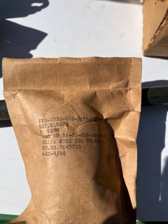 M274 mule axle hub nut NOS 1